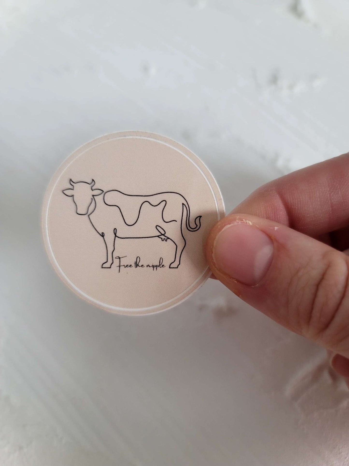 Free The Nipple cow sticker