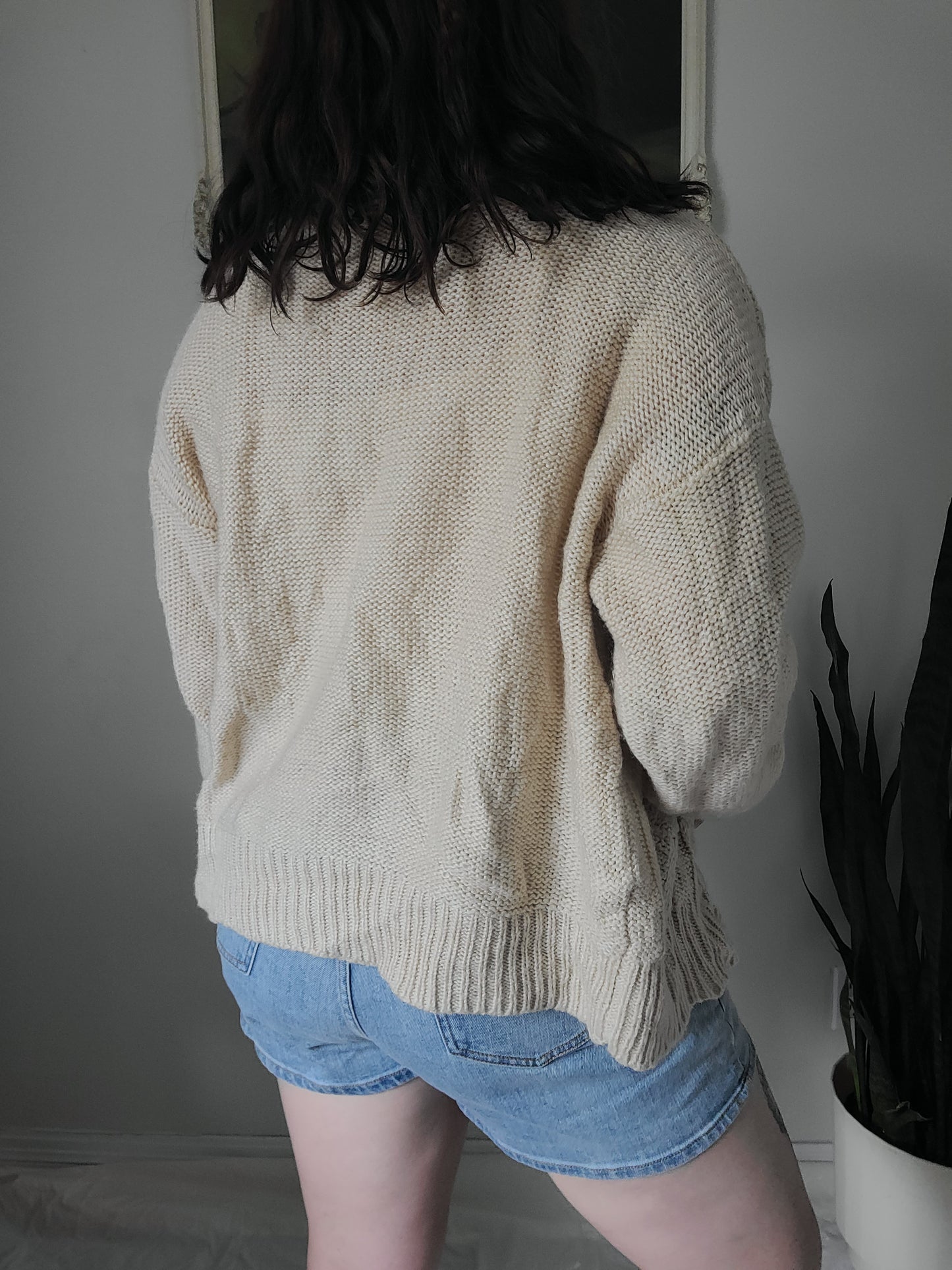 Vintage Beige Cardigan