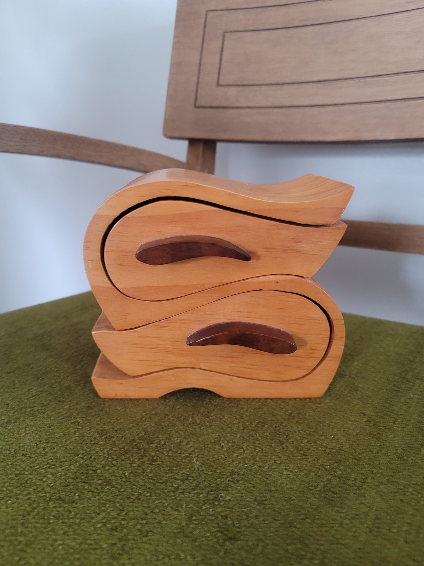 Carved Wood Trinket Box