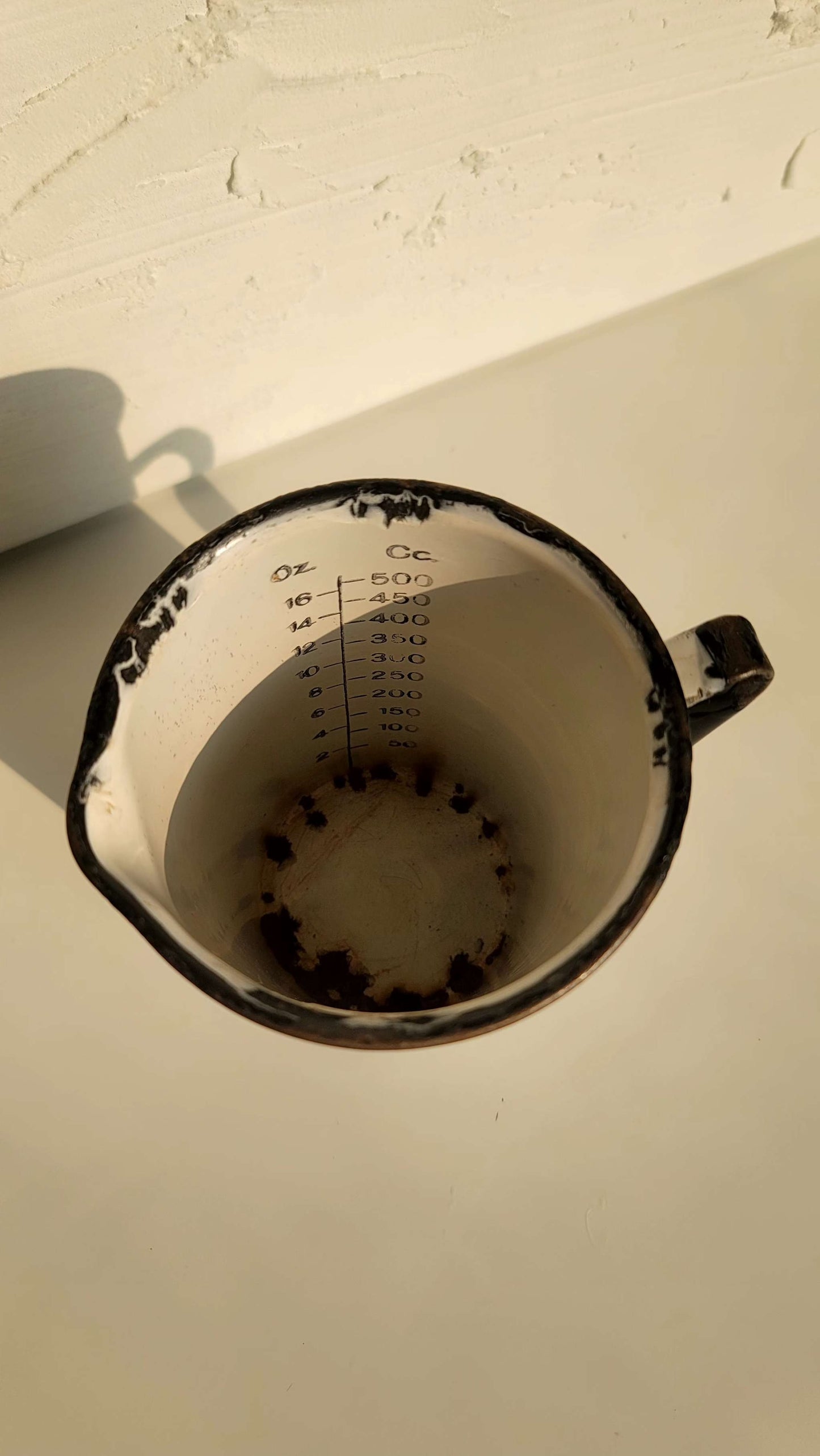 Antique Enamelware Measuring Cup