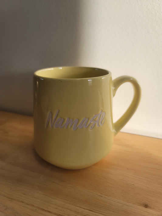 Namaste Yellow Mug