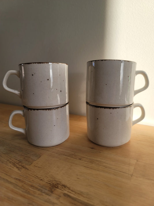 J&G Meakin Speckled Mugs
