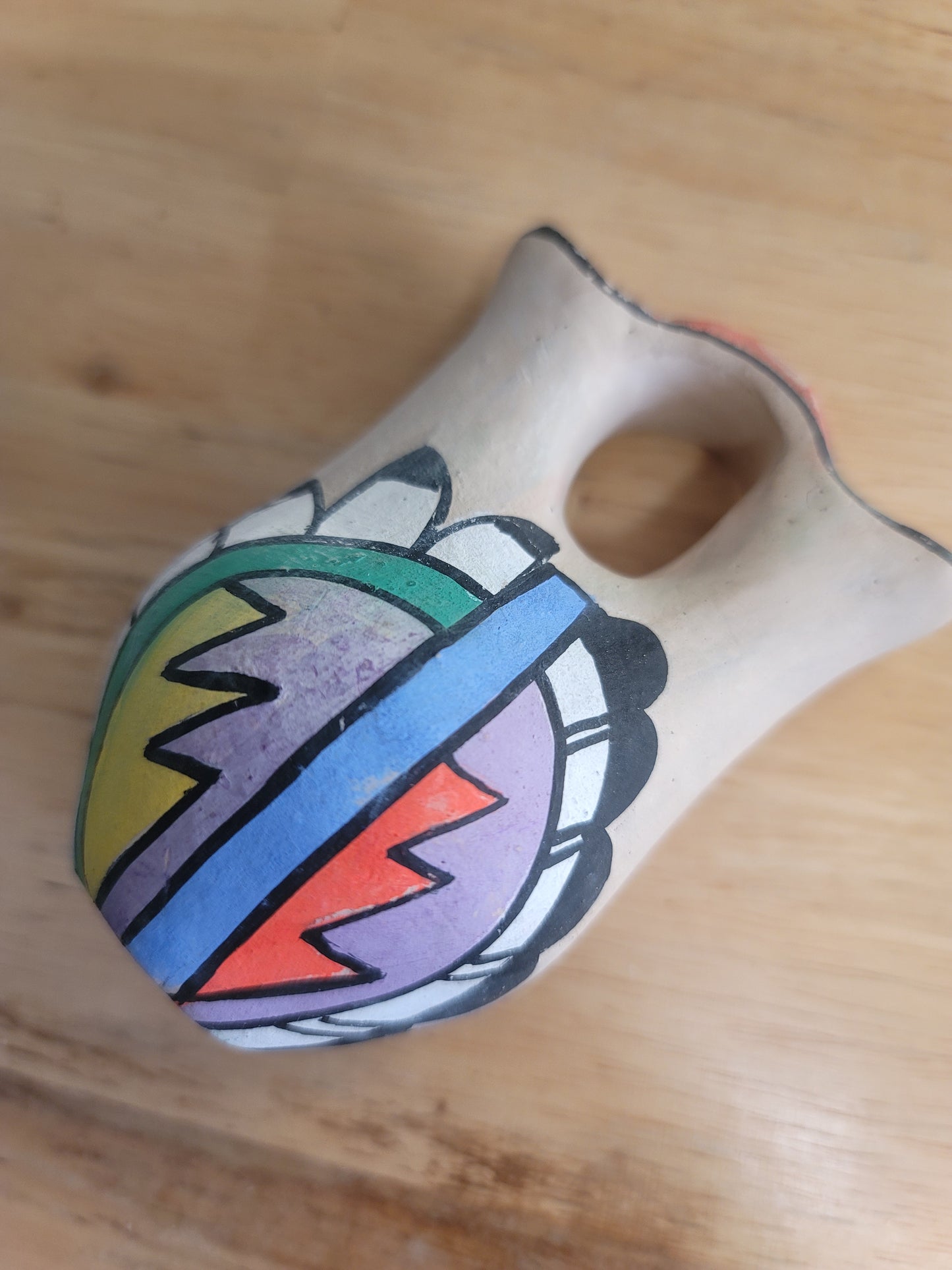 Hand painted mini wedding vase