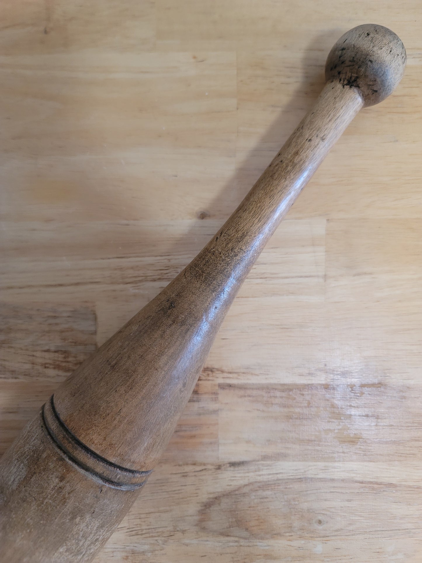 Antique wood juggling stick