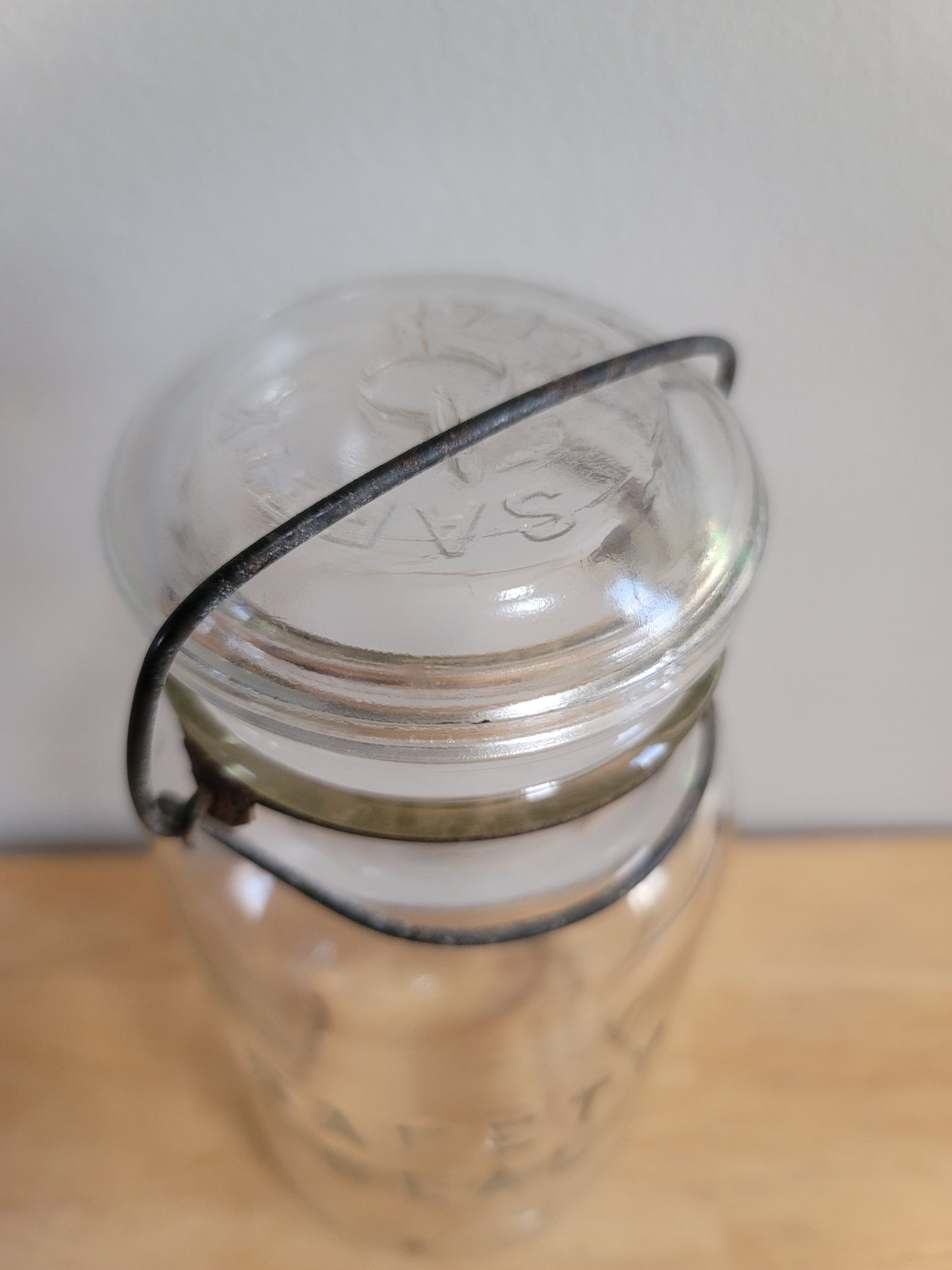 Antique Safety Seal Glass Jar