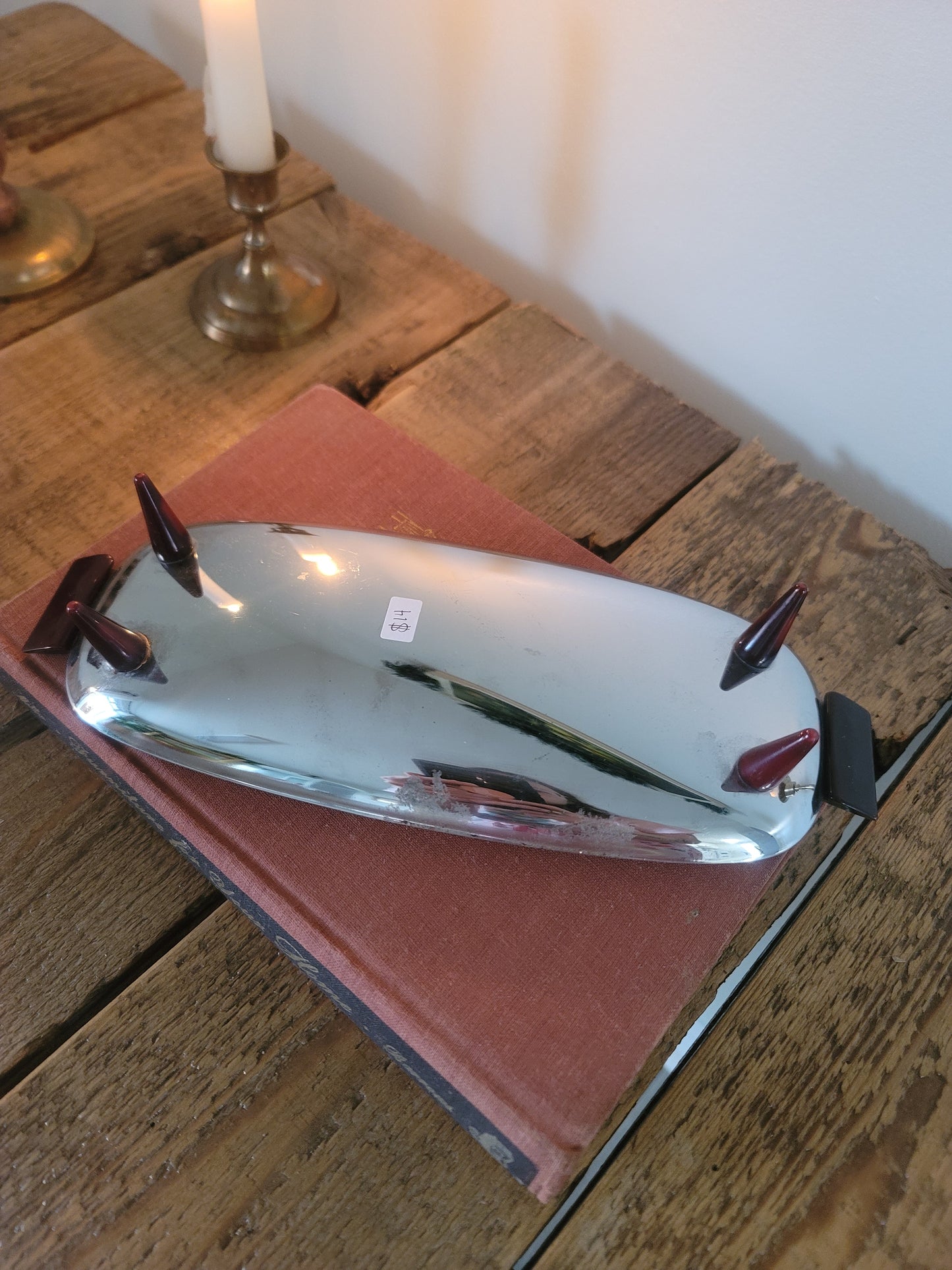 Midcentury Modern Silver Tray