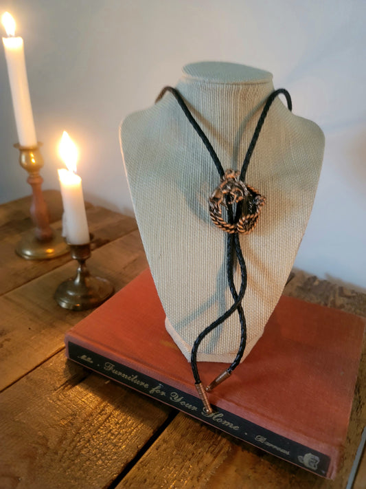 Vintage Bronze Bolo Tie