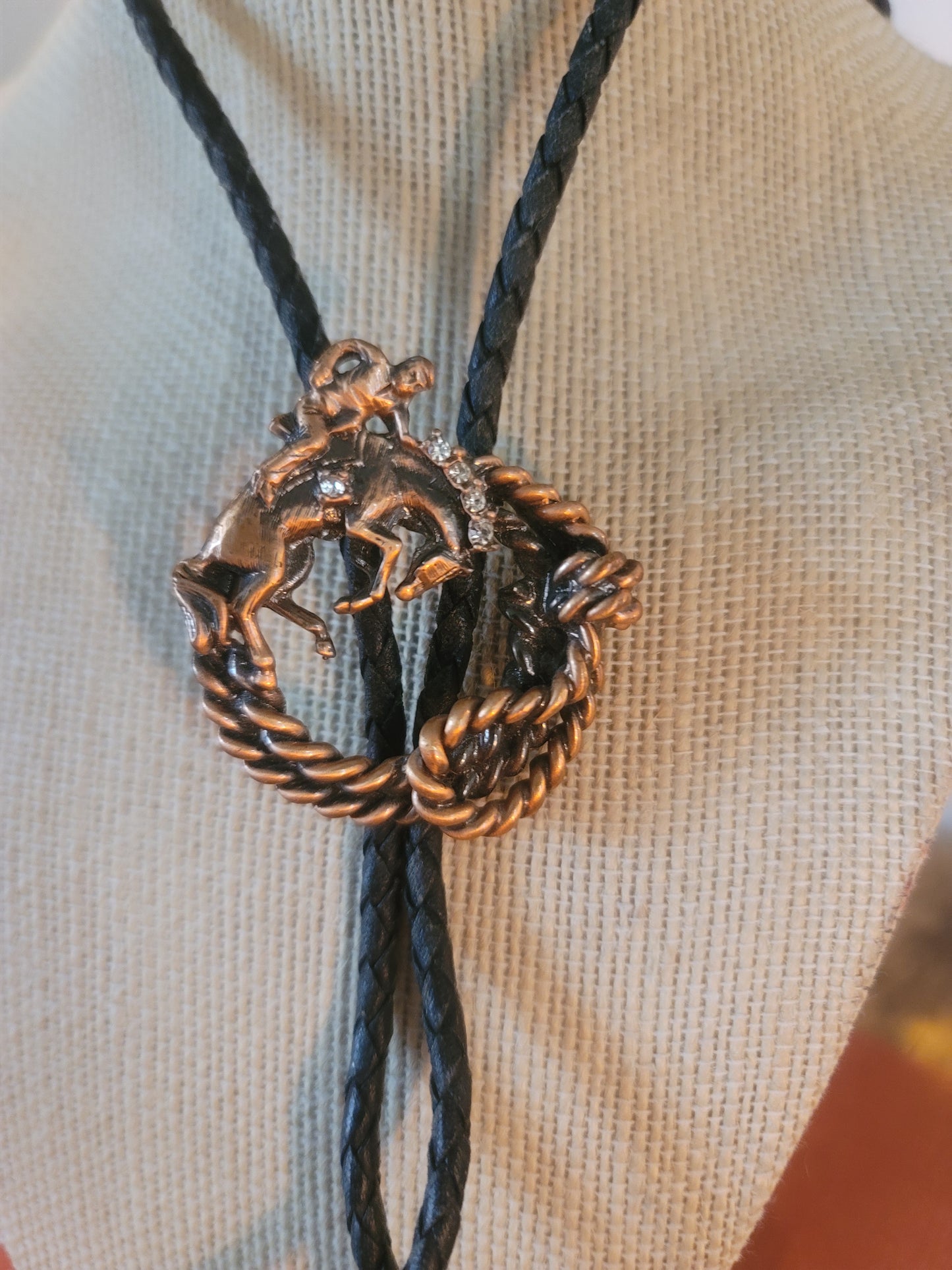 Vintage Bronze Bolo Tie