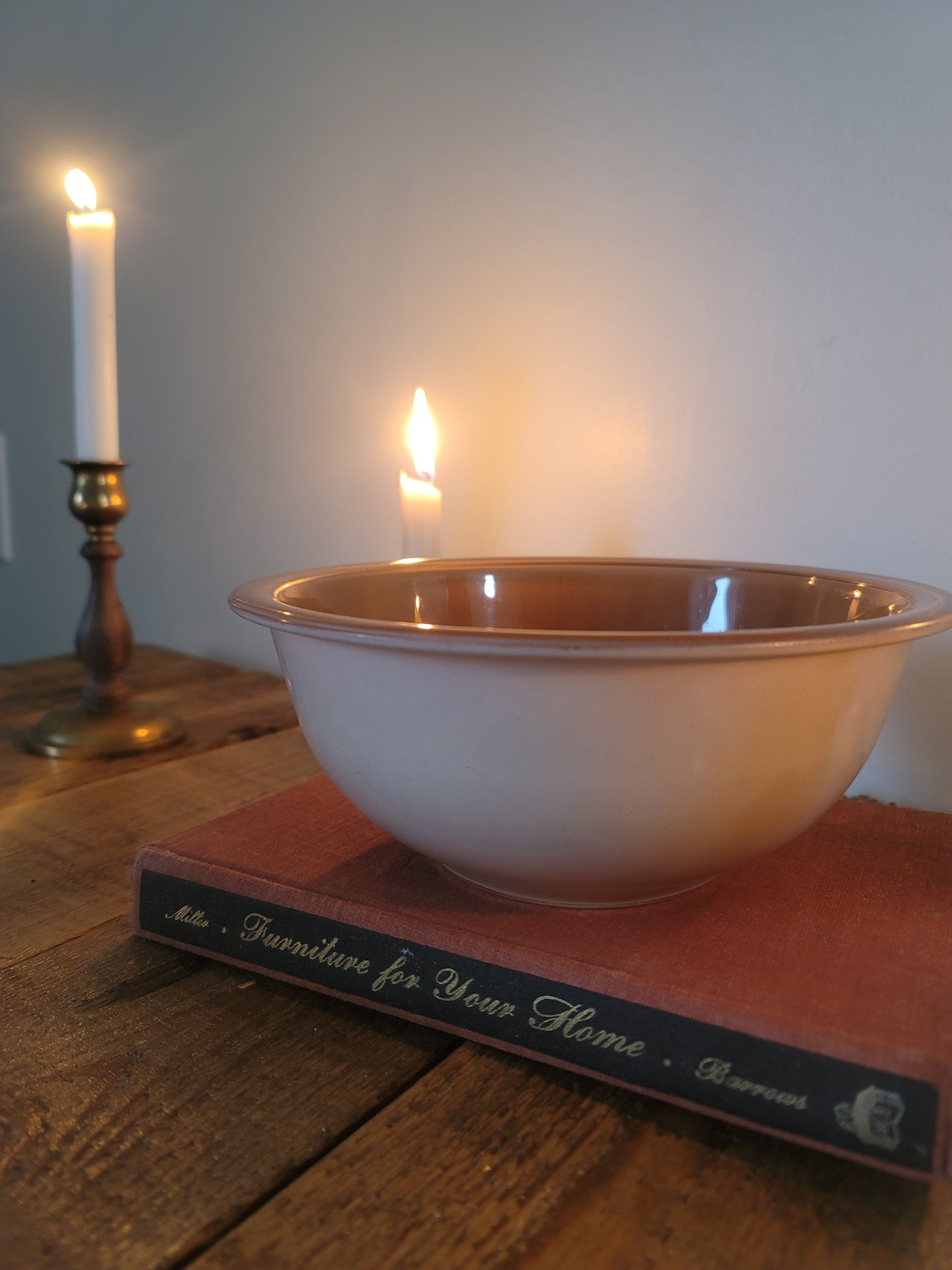 Pink Peach Pyrex Bowl #323