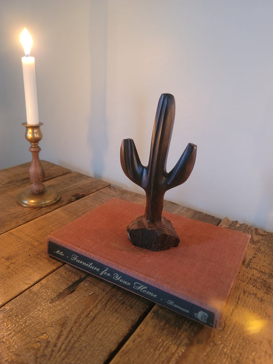 Carved Wood Cactus