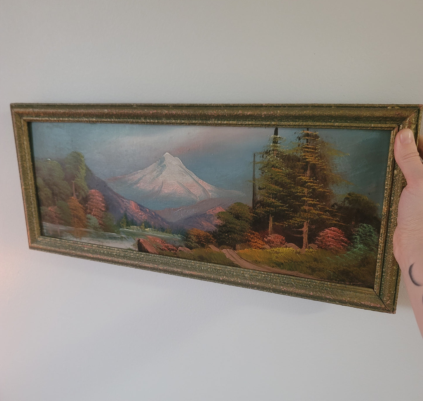 Mount Hood Original Vintage Painting