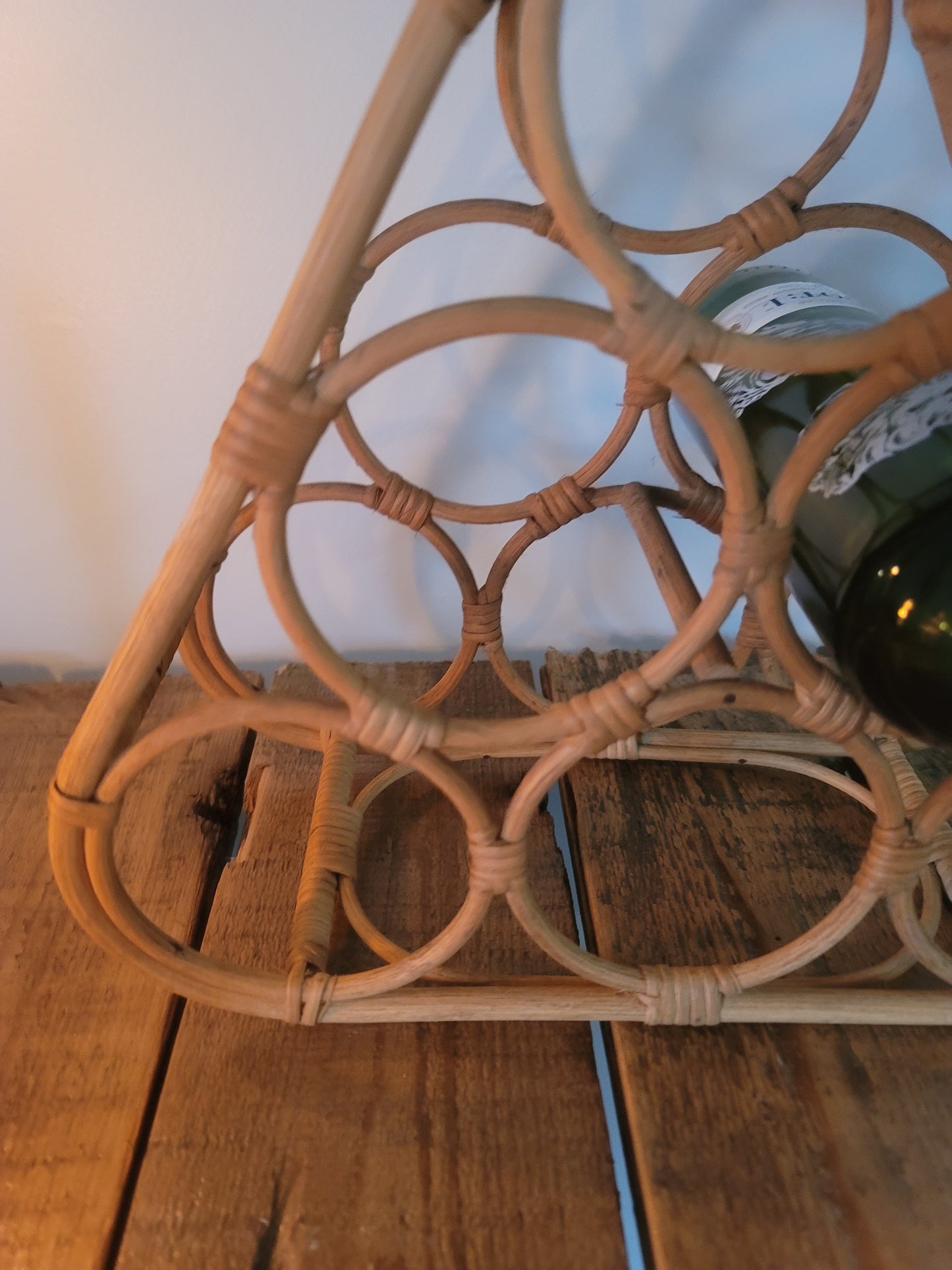 Wicker Wine Rack