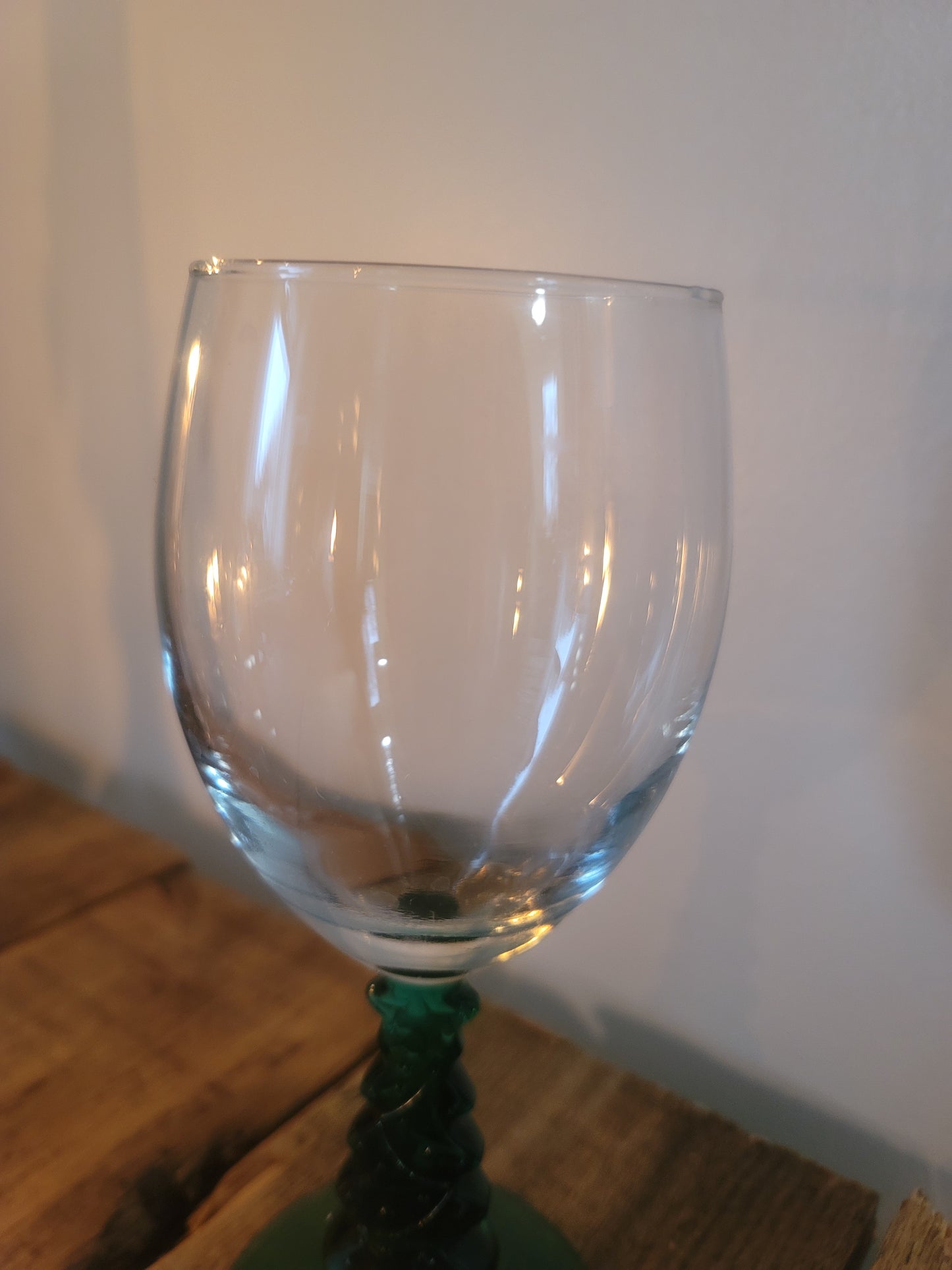 Single Christmas Tree Wine Glass