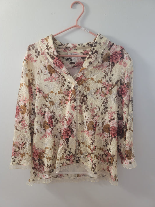 Vintage Floral Blouse