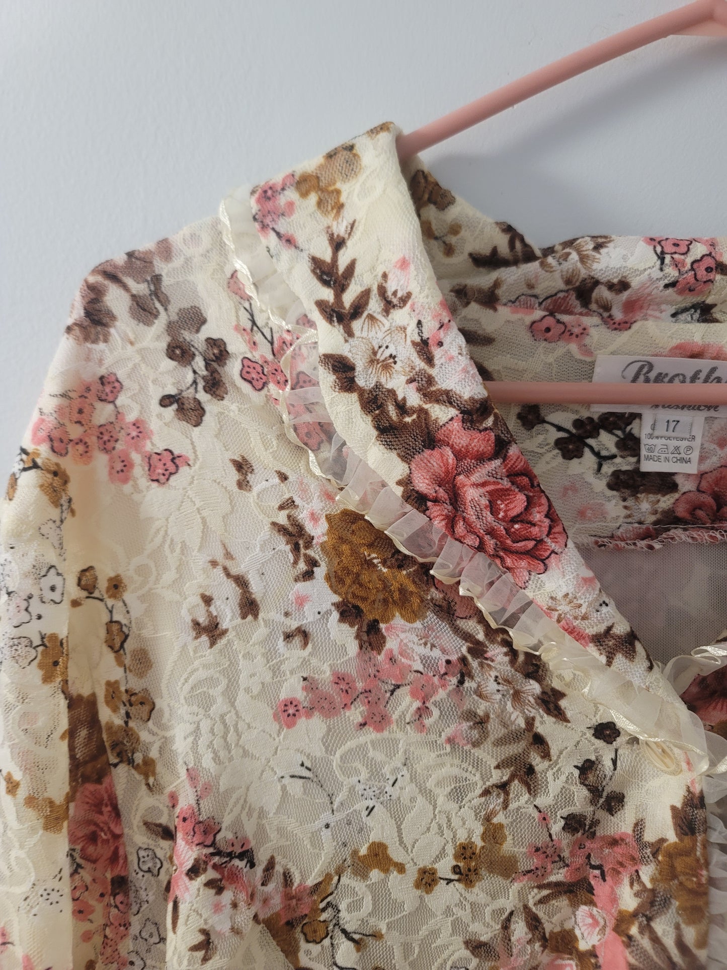 Vintage Floral Blouse