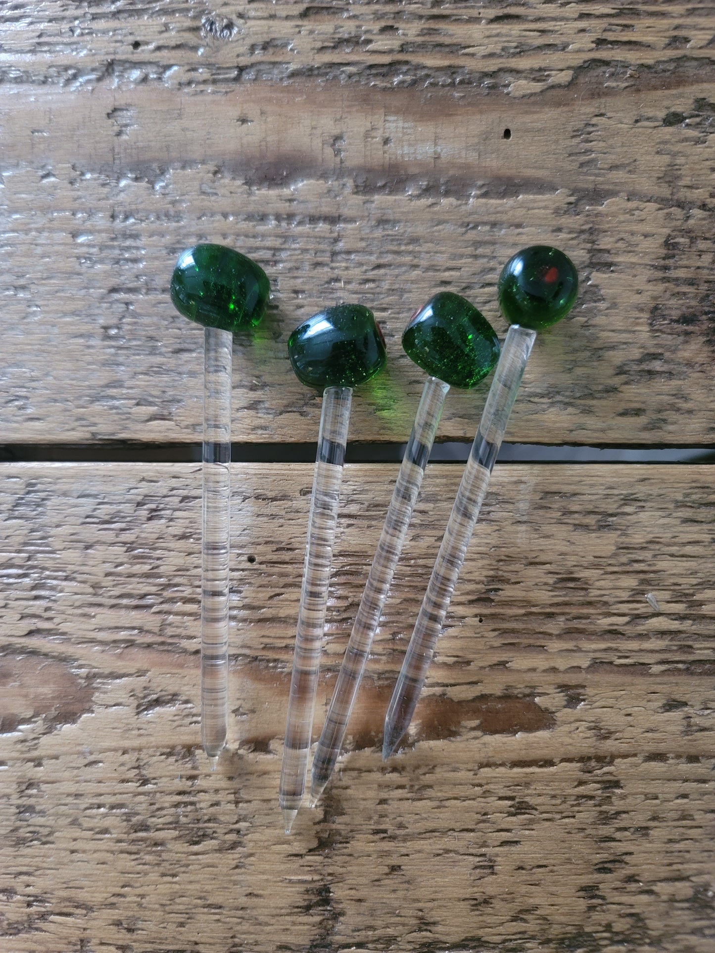 Blown glass Olive Picks