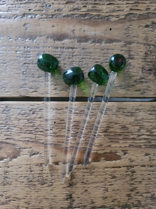 Blown glass Olive Picks