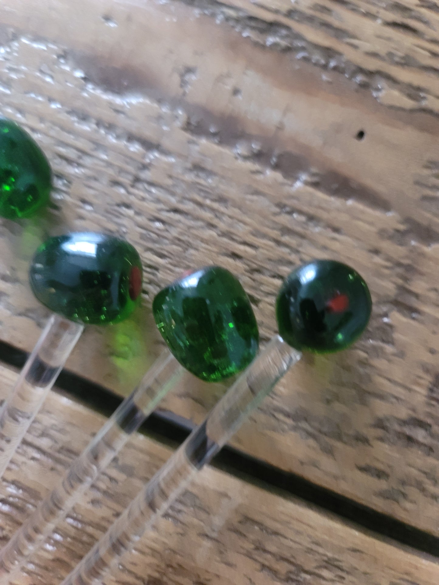 Blown glass Olive Picks