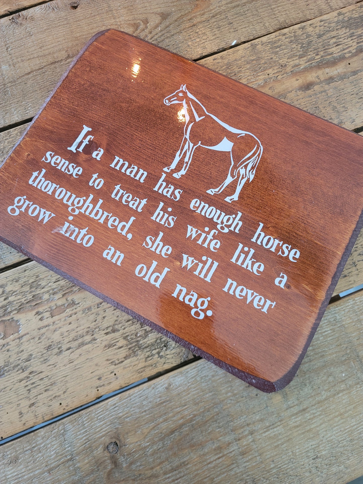 Handmade Thoroughbred Wood Art