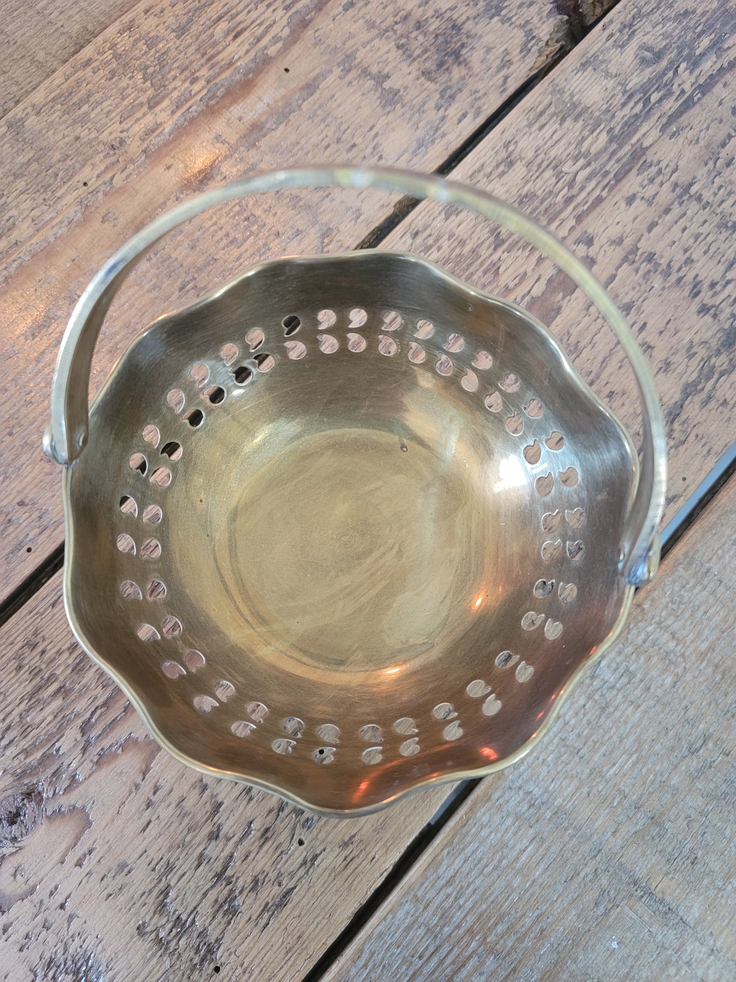 Brass Bowl with Handle