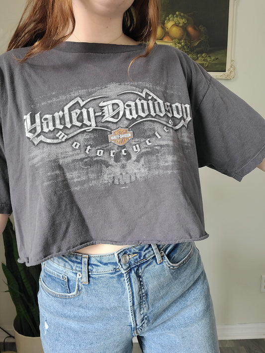 Cropped Vintage Harley tshirt