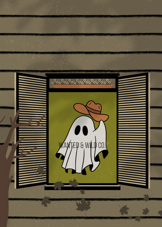 Spooky Cowboy Ghost 5x7 Print