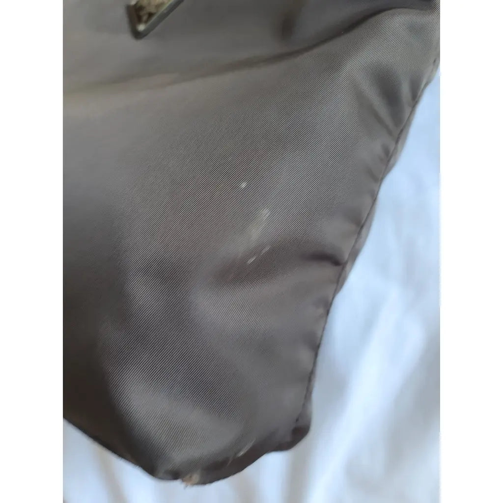 Prada Brown Nylon Tessuto Tote