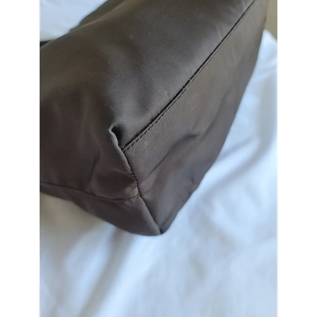 Prada Brown Nylon Tessuto Tote