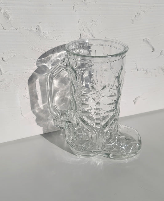 Libby Glass Boot mug