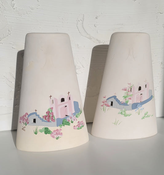 Hand Painted Ceramic Vase Set